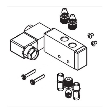 Titan 0153859 Pneumatic Solenoid Kit Assembly